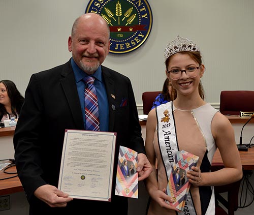 Freeholder Director Herb Yardley and Nicole Medina